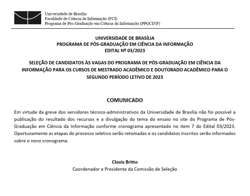 comunicado