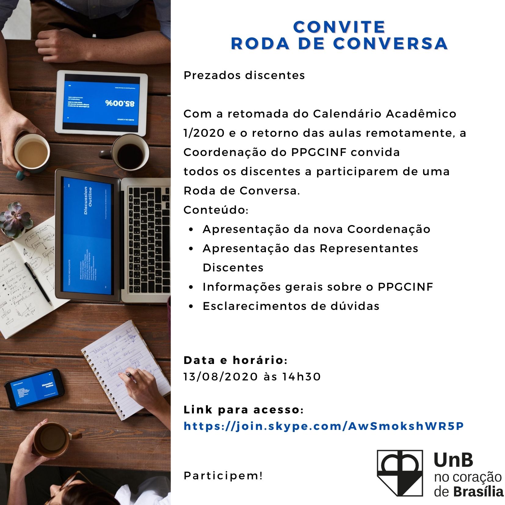 Convite Roda de Conversa PPGCINF 1