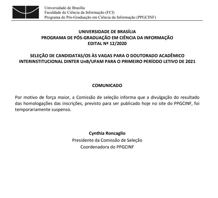 Comunicado